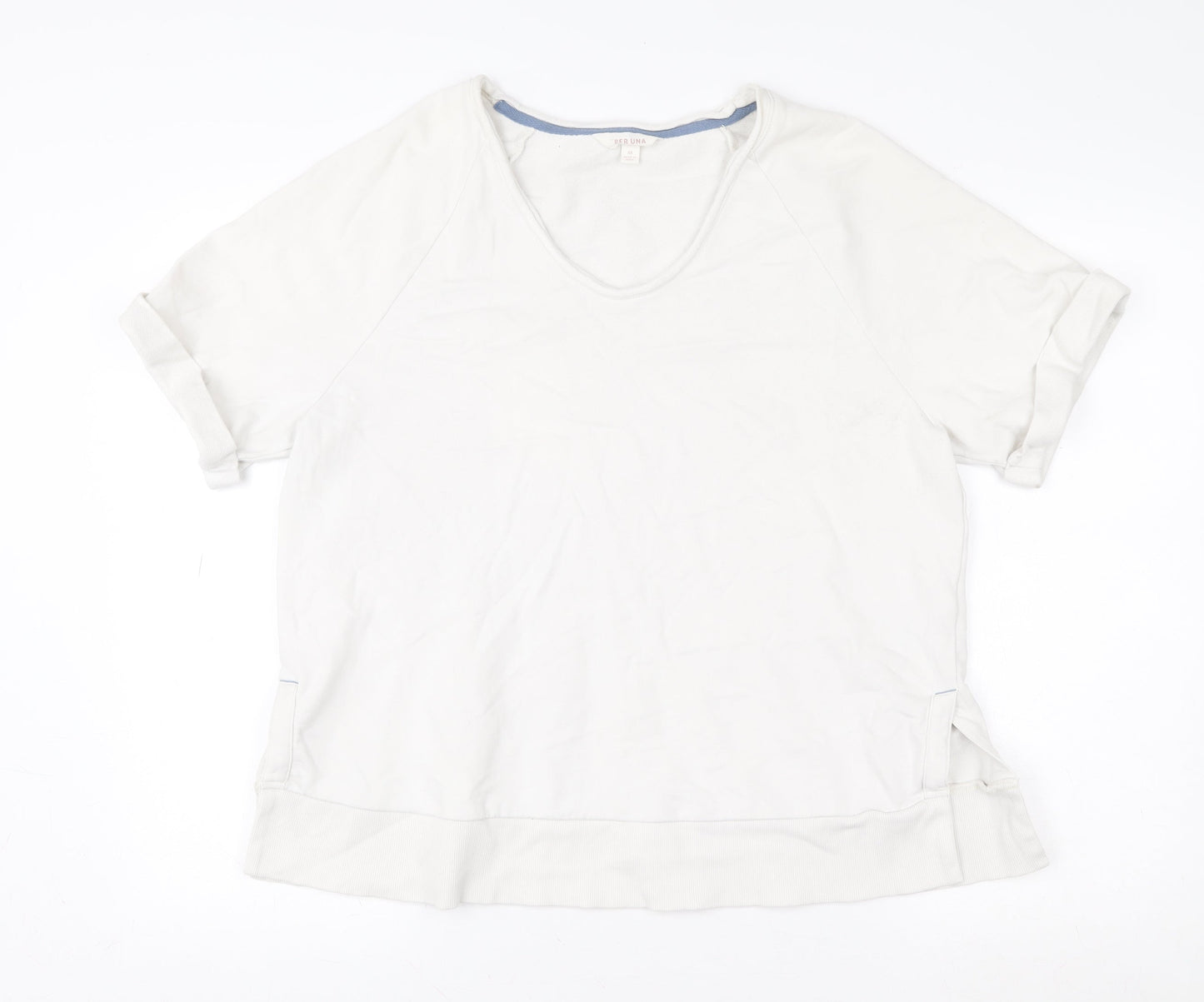 Womens UK Size M Marks and Spencer White Pullover Sweatshirt
