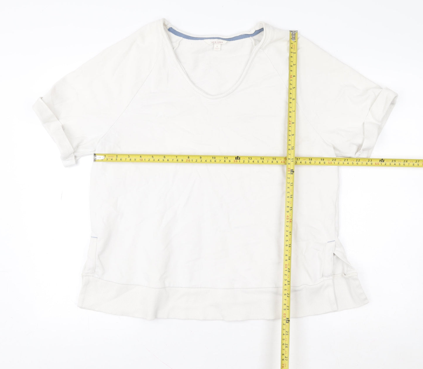 Womens UK Size M Marks and Spencer White Pullover Sweatshirt