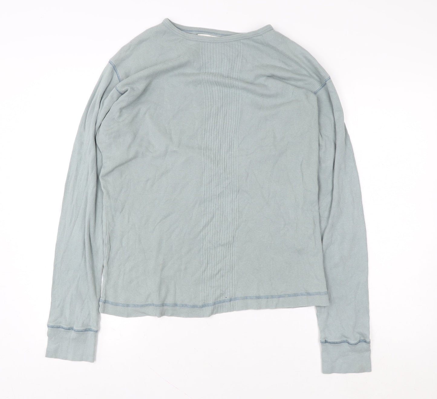 Womens UK Size XL Tom Wolfe Jeans Blue Basic T-Shirt