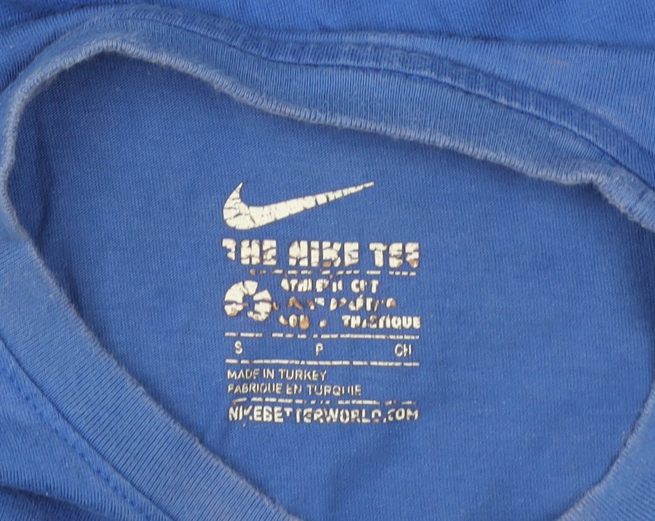 Mens UK Size S Nike Blue Gym & Training Running & Jogging T-Shirt