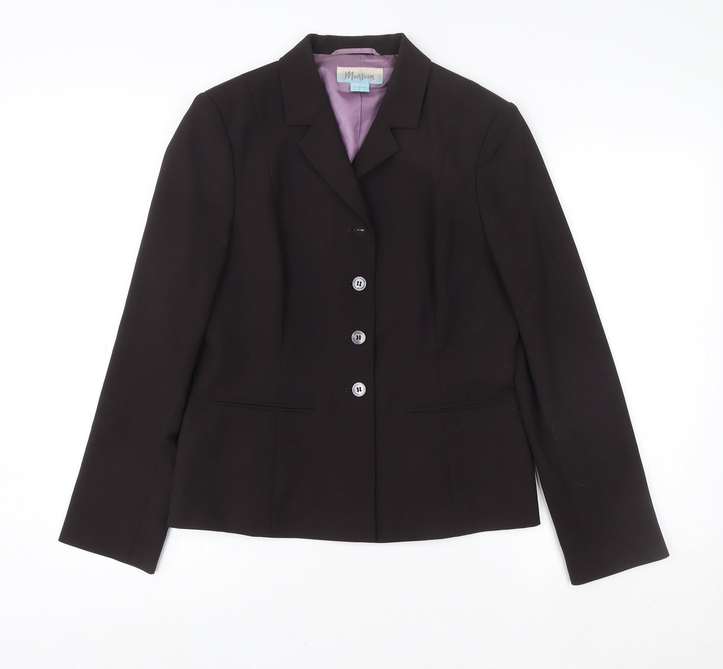 Womens UK Size 12 Monsoon Regular Black Blazer