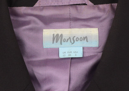 Womens UK Size 12 Monsoon Regular Black Blazer