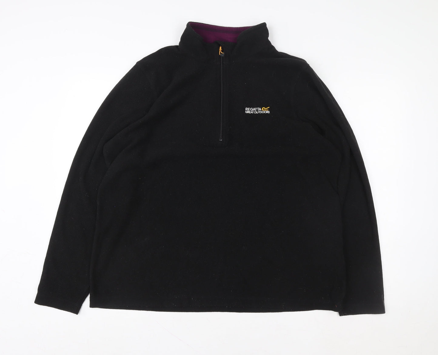 Mens UK Size L Regatta Great Outdoors Black Pullover Sweatshirt