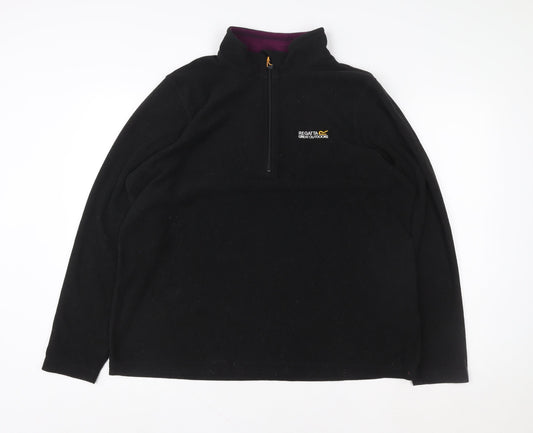 Mens UK Size L Regatta Great Outdoors Black Pullover Sweatshirt