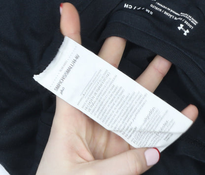 Under Armour Men's Black Small Sports Logo Short Sleeve T-Shirt