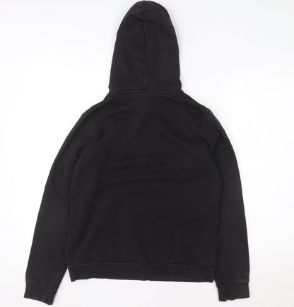 Puma Women Black Pullover Hoodie Medium Logo Sportswear