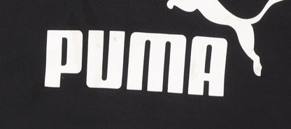 Puma Women Black Pullover Hoodie Medium Logo Sportswear