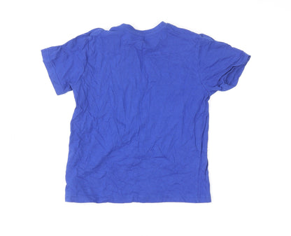 Boys UK Size 8-9 Years Primark Blue Basic T-Shirt