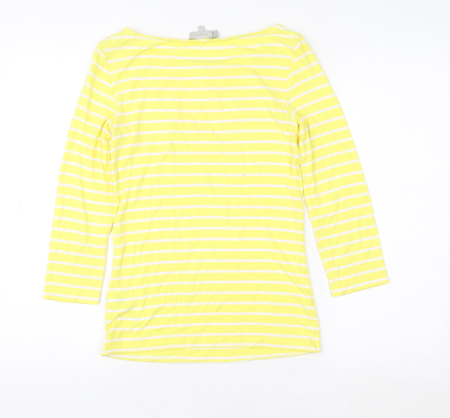 Womens UK Size XS Hobbs Yellow Basic T-Shirt