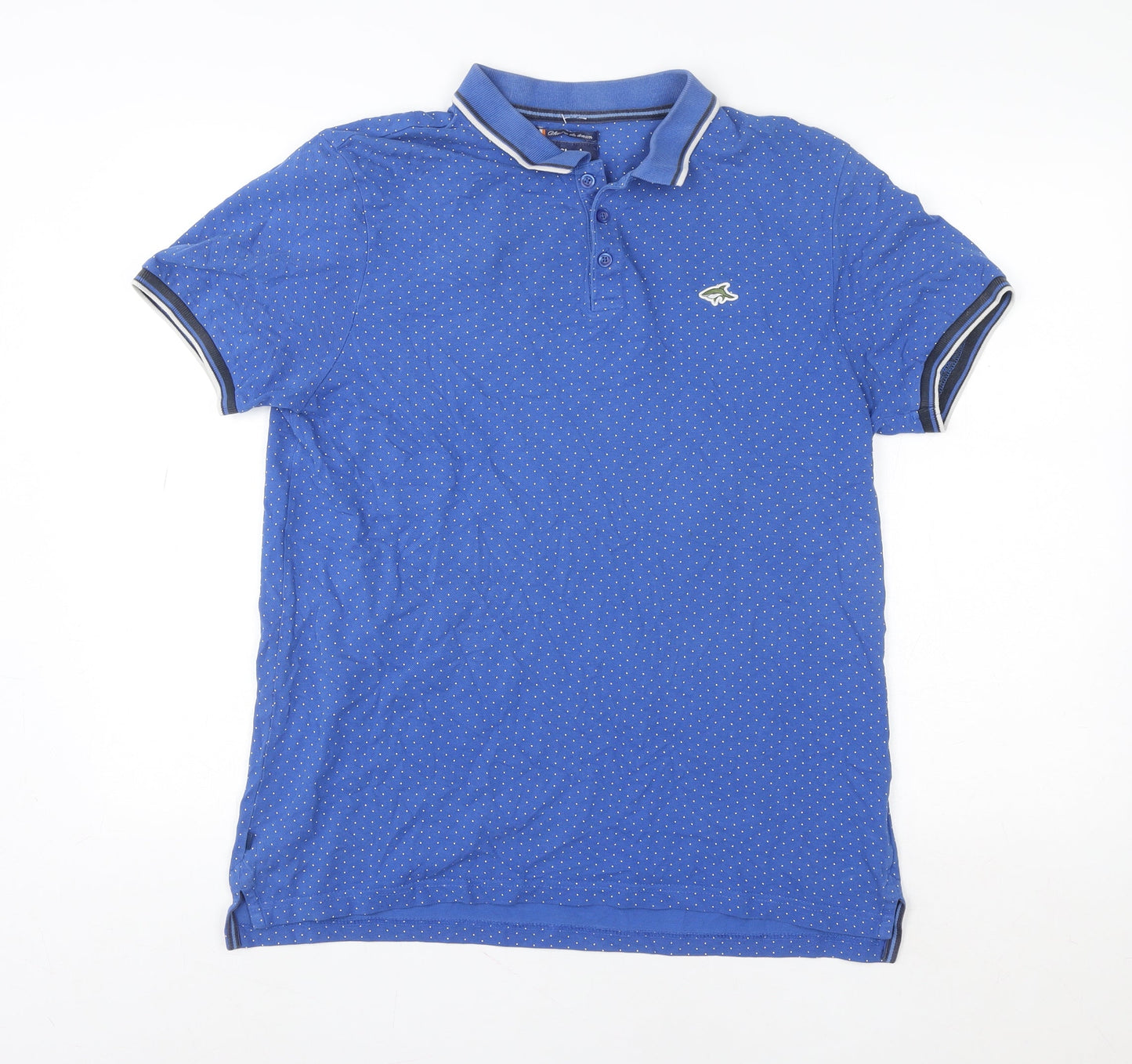 Mens UK Size L Le Shark Cotton Polo Shirt