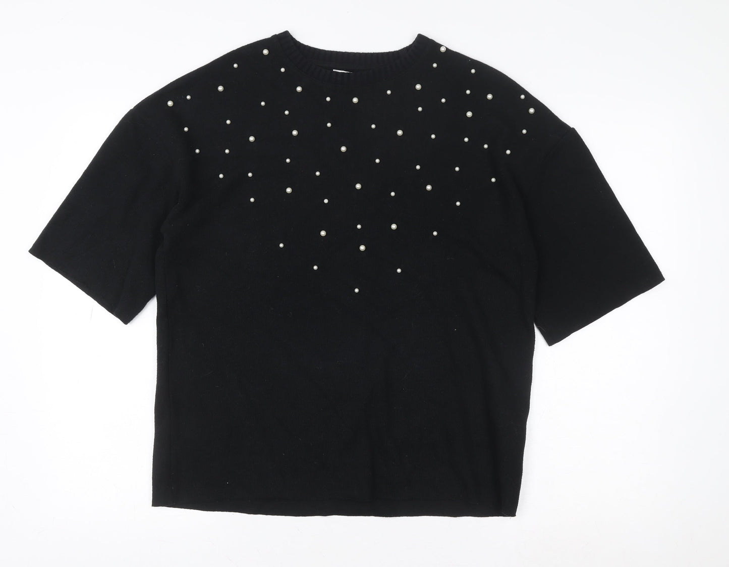Womens UK Size 10 Marks and Spencer Black Pullover Sweatshirt