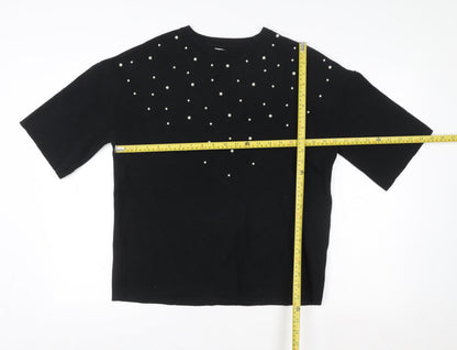 Womens UK Size 10 Marks and Spencer Black Pullover Sweatshirt