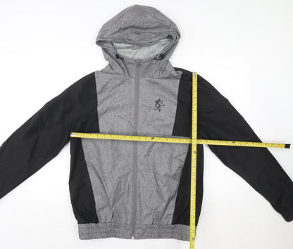 Mens UK Size M Gym King Grey Windbreaker Coat