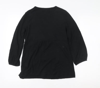 Womens UK Size 12 Boden Black Tunic Blouse