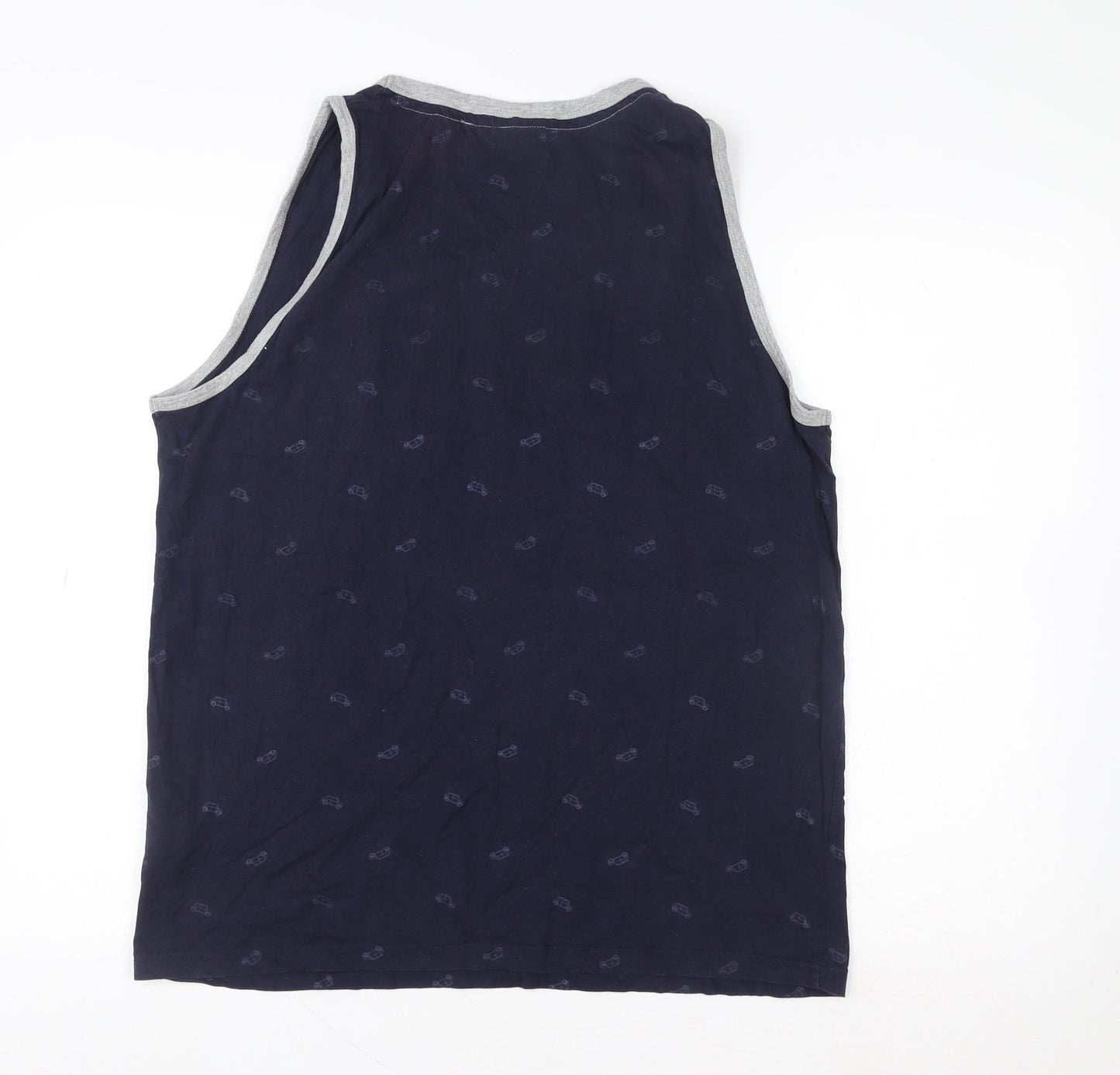 Unisex Adults UK Size L Lee Cooper Blue Basic Tank