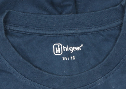 Boys UK Size 15-16 Years Hi Gear Blue BasicJersey T-Shirt