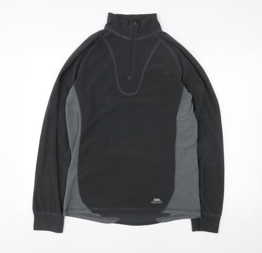 Mens UK Size M Trespass Black Pullover Sweatshirt