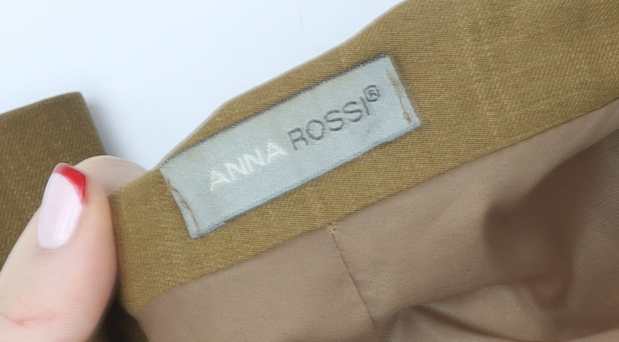 Womens UK Size 12 Anna Rossi Regular Brown Blazer