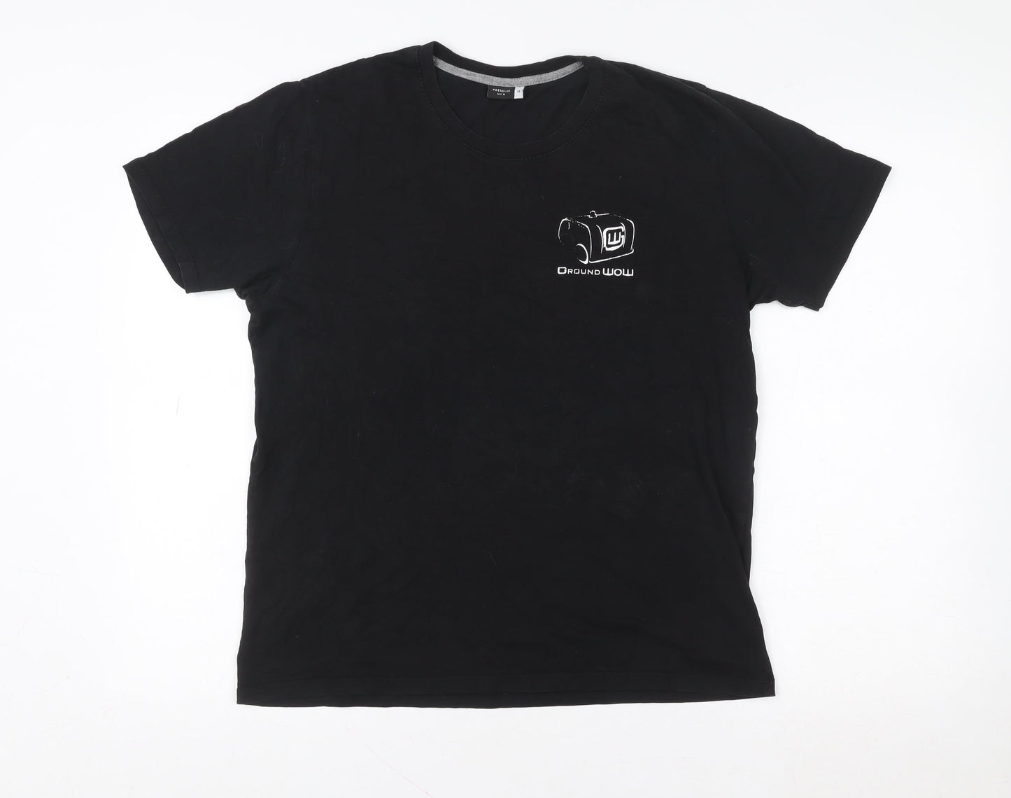 Mens UK Size M Premium Black  T-Shirt