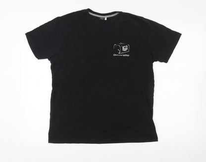 Mens UK Size M Premium Black  T-Shirt