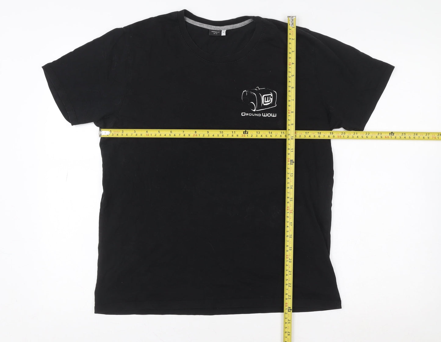 Mens UK Size M Premium Black  T-Shirt