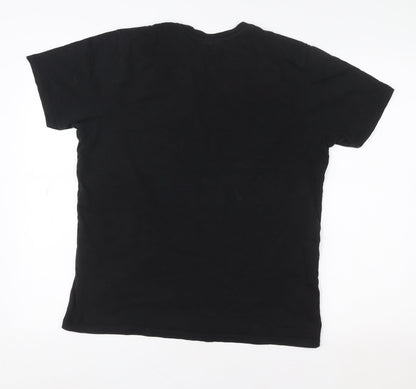 Mens UK Size M Premium Black  T-Shirt