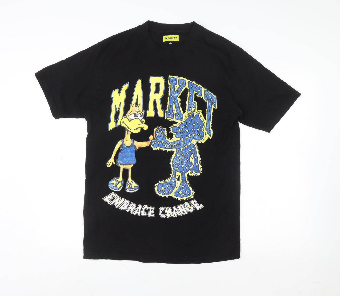 Mens UK Size M MARKET Black  T-Shirt