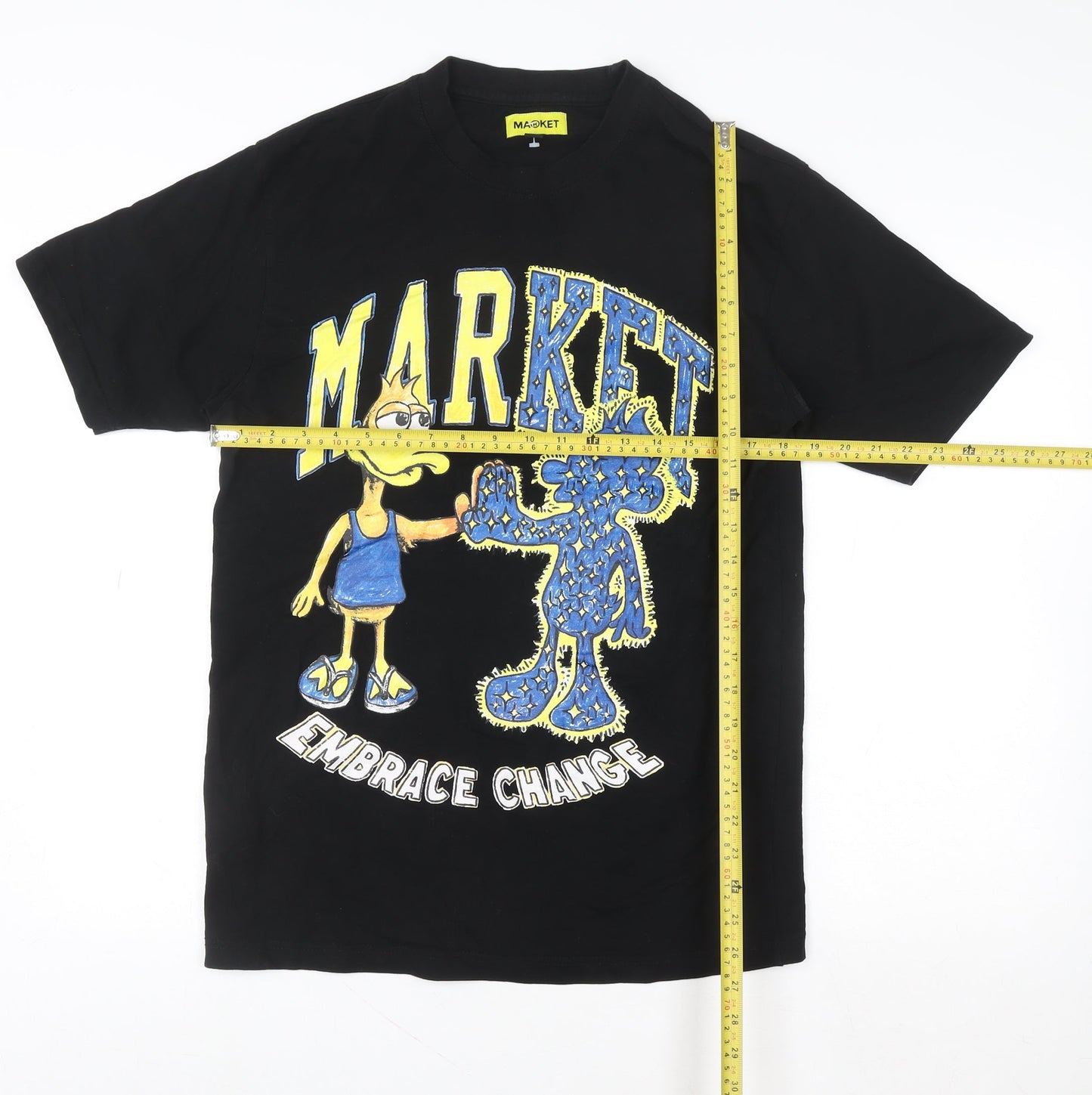 Mens UK Size M MARKET Black  T-Shirt