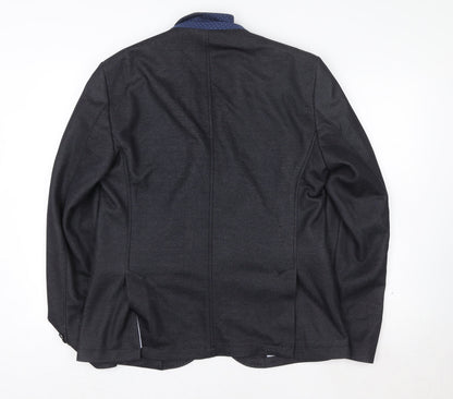 Unisex Adultss UK Size L Zara Regular Black Blazer
