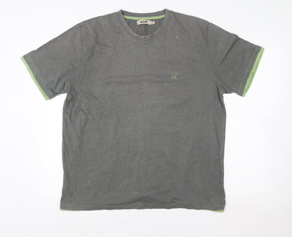 Unisex Adults UK Size XL Alssr Grey Basic T-Shirt