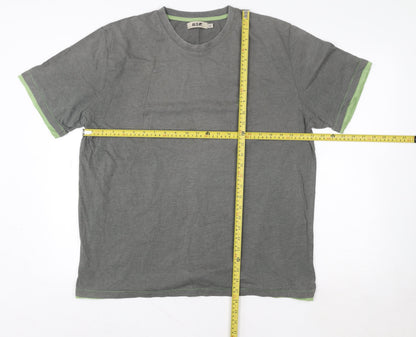 Unisex Adults UK Size XL Alssr Grey Basic T-Shirt