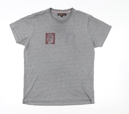 Mens UK Size L Ben Sherman Grey  T-Shirt