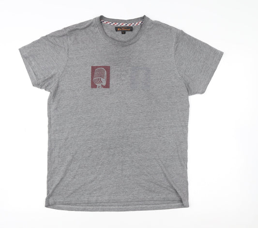 Mens UK Size L Ben Sherman Grey  T-Shirt