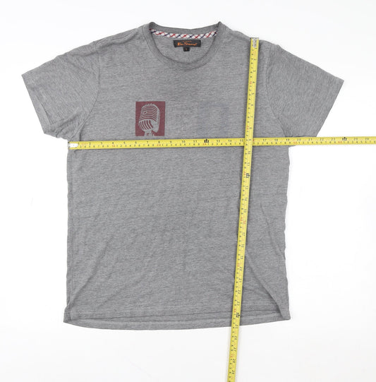 Mens UK Size L Ben Sherman Grey  T-Shirt