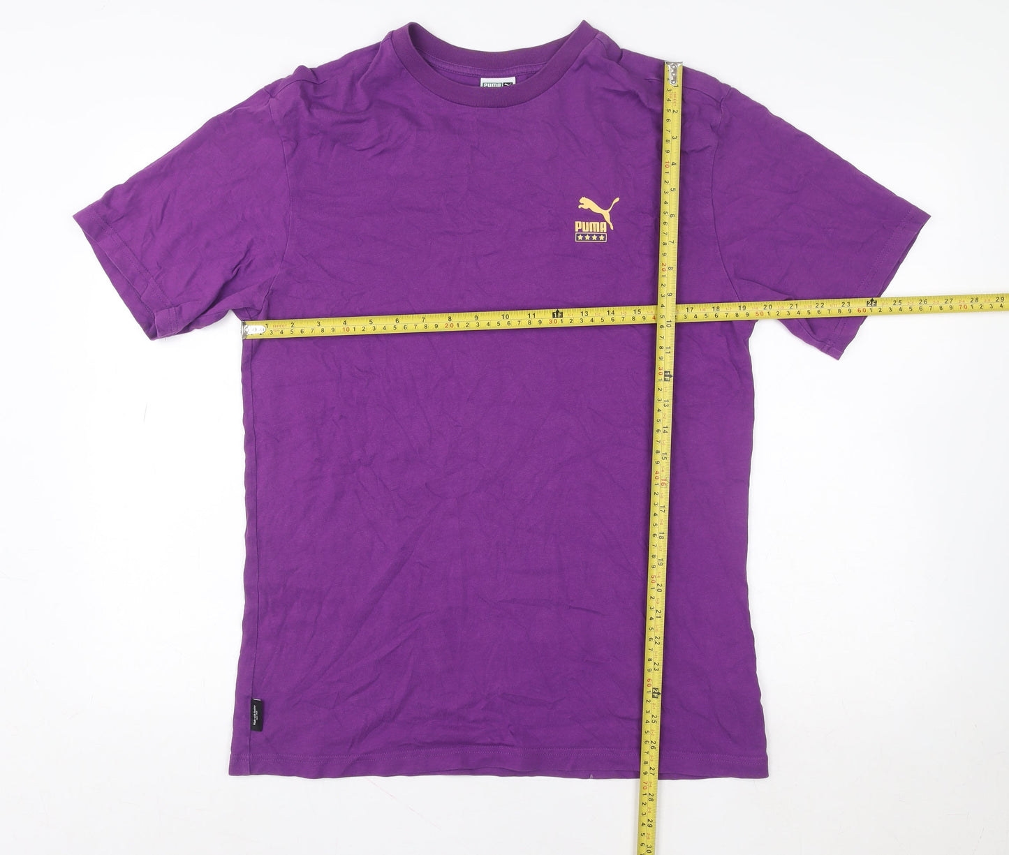 Womens UK Size S PUMA Purple Basic T-Shirt