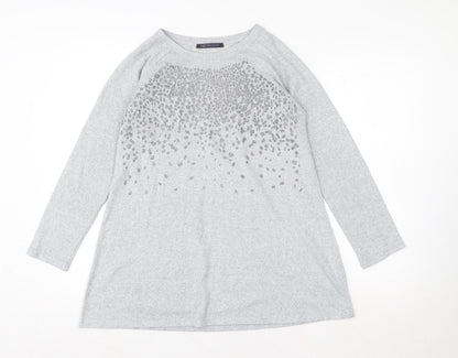 Womens UK Size 12 Marks and Spencer Grey Pullover Sweatshirt