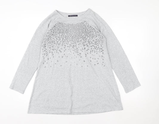 Womens UK Size 12 Marks and Spencer Grey Pullover Sweatshirt