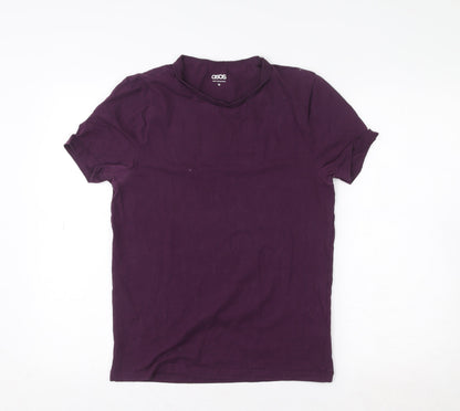 Womens UK Size M ASOS Purple Basic T-Shirt