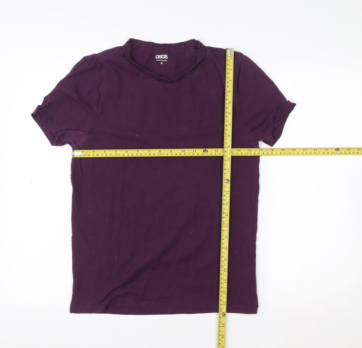 Womens UK Size M ASOS Purple Basic T-Shirt
