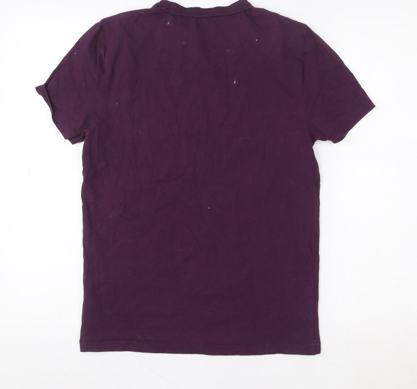 Womens UK Size M ASOS Purple Basic T-Shirt