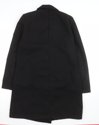 Womens UK Size M Nina Conti Black Overcoat