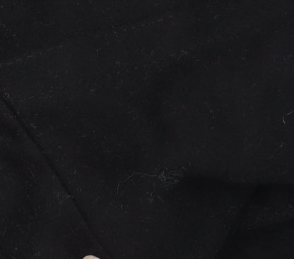 Womens UK Size S Zara Black Overcoat