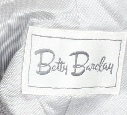 Womens UK Size 14 Betty Barclay Regular Grey Blazer