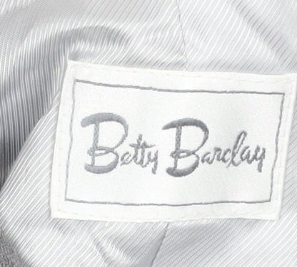 Womens UK Size 14 Betty Barclay Regular Grey Blazer