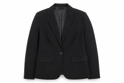 Zara Women Black Size 12 Single-Breasted Blazer Jacket