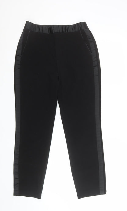 Womens UK Size 10 Zara Slim Fit Business Casual Formal Black Trousers