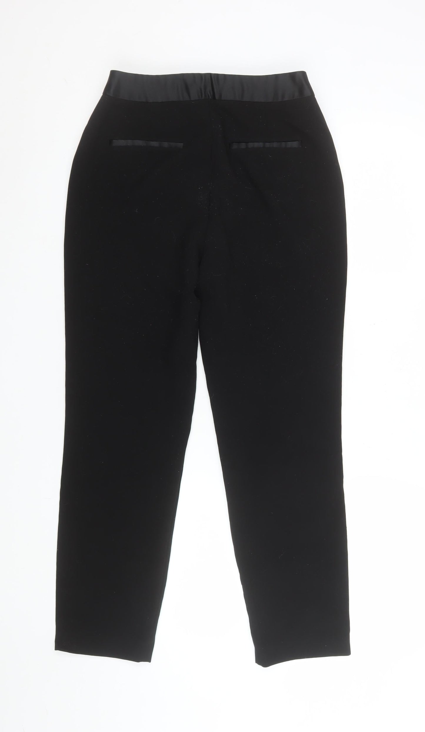 Womens UK Size 10 Zara Slim Fit Business Casual Formal Black Trousers