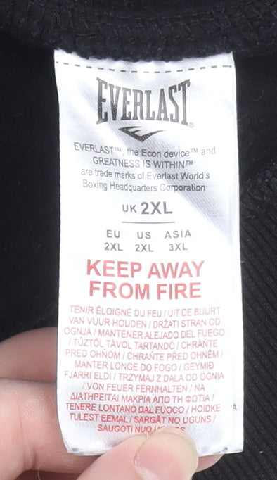 Mens UK Size 2XL Everlast Black Pullover Sweatshirt