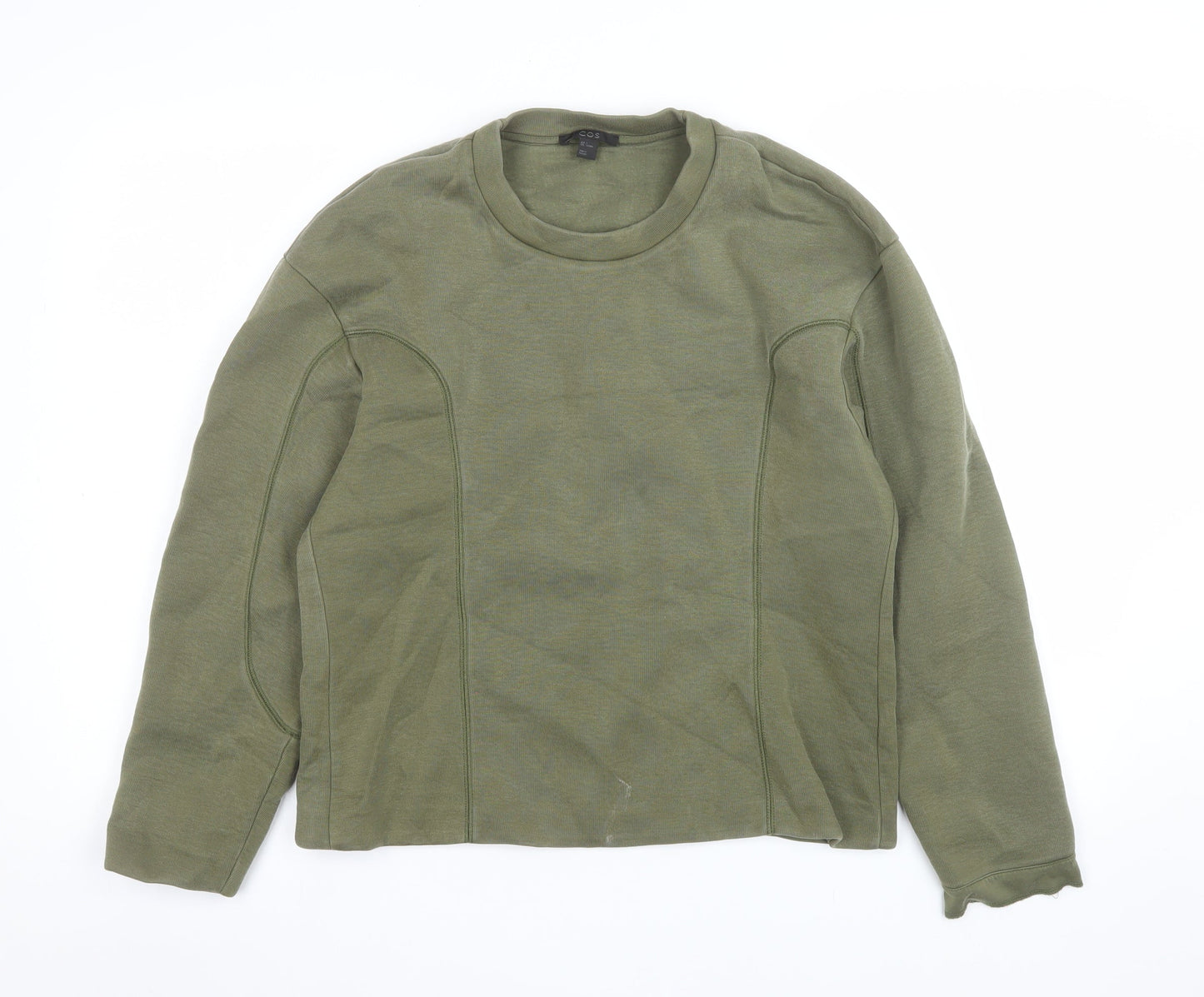 Womens UK Size S COS Green Pullover Sweatshirt