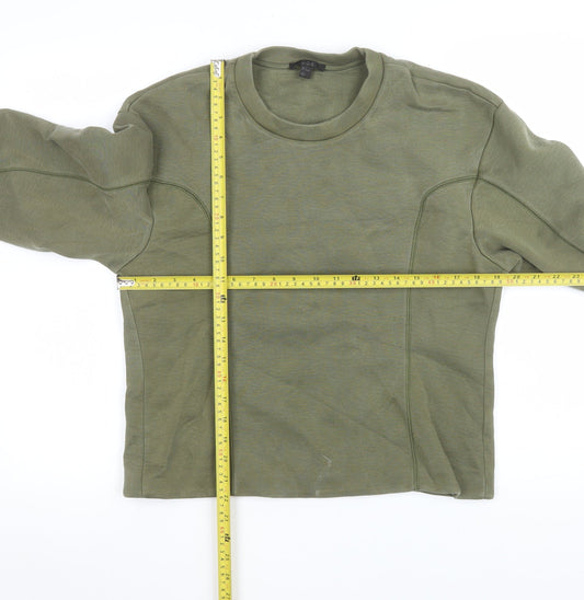 Womens UK Size S COS Green Pullover Sweatshirt
